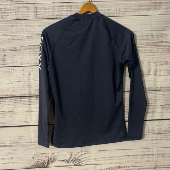 Roxy Whole Hearted LS Rash Guard - Mood Indigo - New Size Medium - Picture 2 of 4